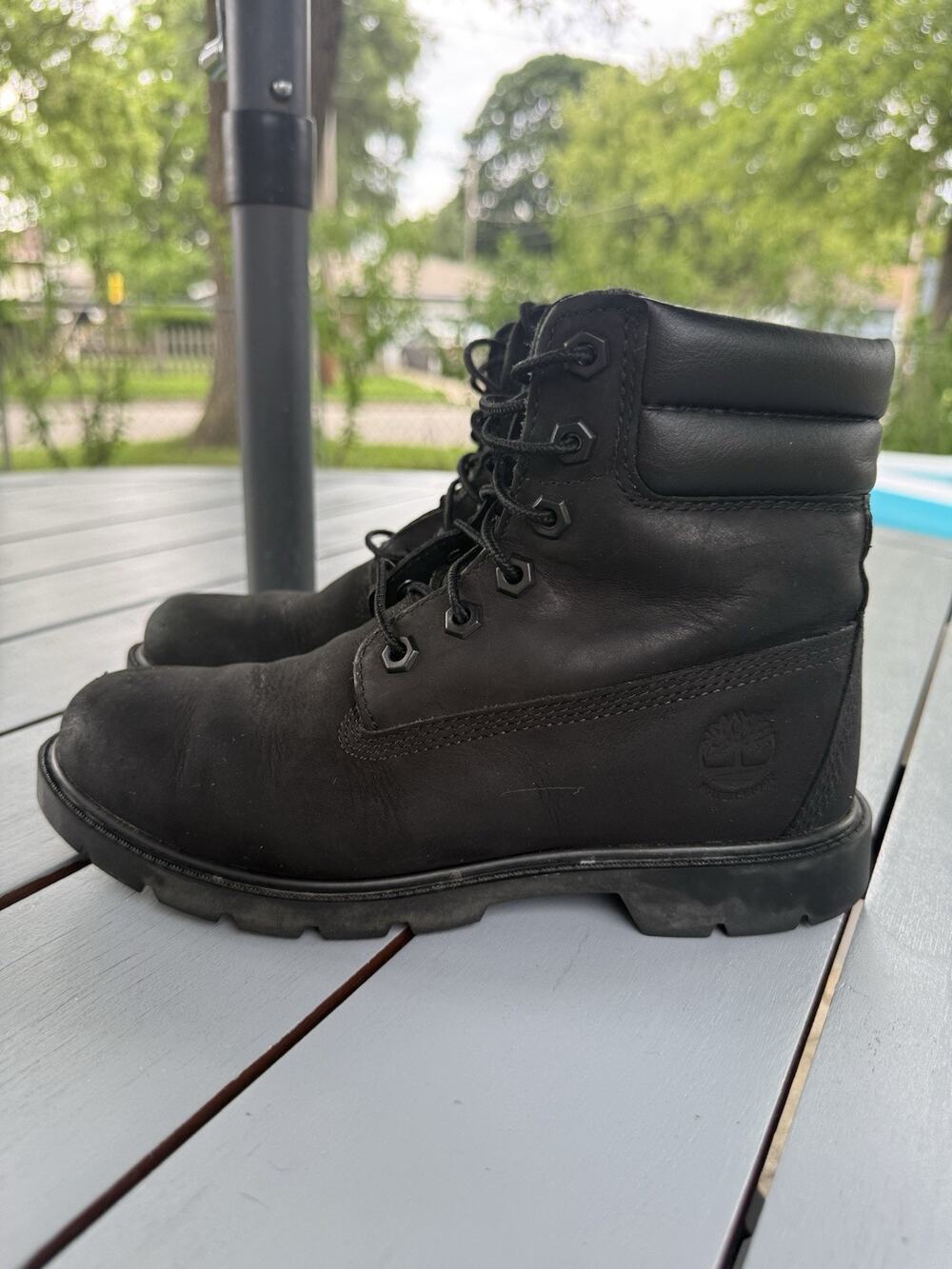 Timberland Women's Linden Woods 6 Inch Waterproof Boots Black A156S Size 6